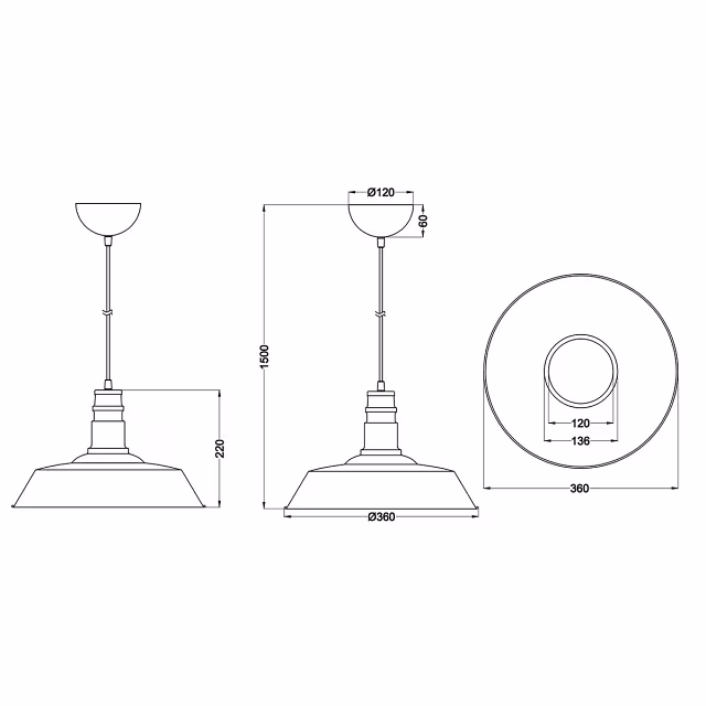 HLW LED White LED Pendant Lamp Trion Wulo - Round Aluminum, E27 Fitting, Matte White HLW LED White LED Pendant Lamp Trion Wulo - Round Aluminum, E27 Fitting, Matte White