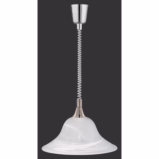 HLW LED LED Pendant Lamp Trion Voluna - Matte Nickel Round Aluminum, E27 Fitting HLW LED LED Pendant Lamp Trion Voluna - Matte Nickel Round Aluminum, E27 Fitting