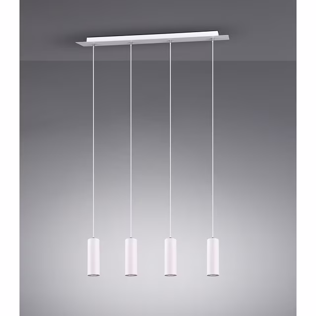 HLW LED LED Hanglamp Trion Mary - Witte LED Hanglamp met 4 GU10 lichtpunten, Mat Wit Aluminium HLW LED LED Hanglamp Trion Mary - Witte LED Hanglamp met 4 GU10 lichtpunten, Mat Wit Aluminium