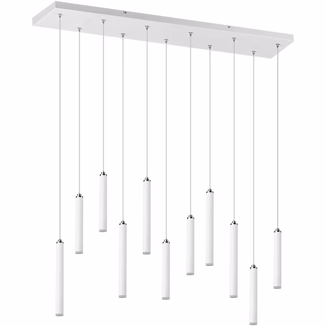witte moderne LED hanglamp met 22W vermogen en warm wit licht dimbaar witte moderne LED hanglamp met 22W vermogen en warm wit licht dimbaar
