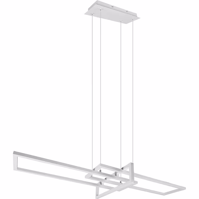 HLW LED LED Hanglamp Trion Salana 34W - Dimbaar, Warm Wit, Mat Wit Aluminium HLW LED LED Hanglamp Trion Salana 34W - Dimbaar, Warm Wit, Mat Wit Aluminium