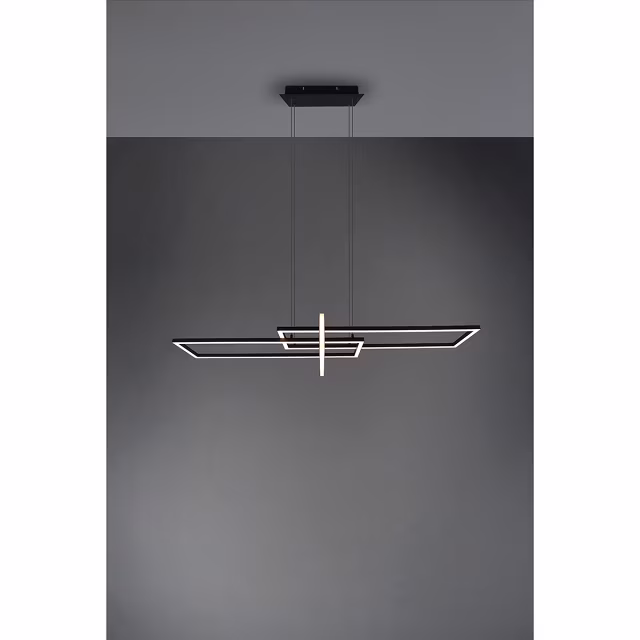 HLW LED Dimbare LED Hanglamp 34W - Mat Zwart of Wit - Warm Wit 3000K - Modern Design HLW LED Dimbare LED Hanglamp 34W - Mat Zwart of Wit - Warm Wit 3000K - Modern Design