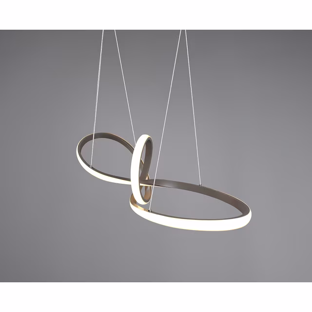 HLW LED Dimmable LED Pendant Lamp 28W - Warm White 3000K - Matte Nickel - Aluminum HLW LED Dimmable LED Pendant Lamp 28W - Warm White 3000K - Matte Nickel - Aluminum