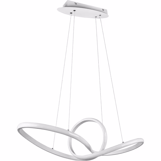 HLW LED LED Hanglamp 28W - Dimbaar, Neutraal Wit 4000K - Mat Wit Aluminium HLW LED LED Hanglamp 28W - Dimbaar, Neutraal Wit 4000K - Mat Wit Aluminium