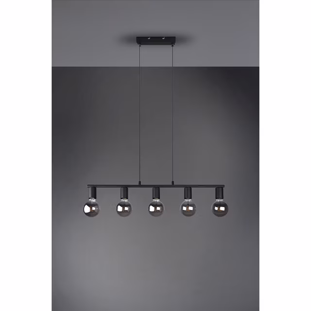HLW LED Zwarte LED Hanglamp Trion Zuncka - 5-lichts, Rechthoekig, Mat Aluminium HLW LED Zwarte LED Hanglamp Trion Zuncka - 5-lichts, Rechthoekig, Mat Aluminium