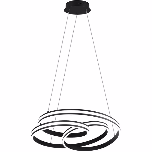HLW LED LED Hanglamp Trion Yarino 60W - Dimbaar, Aanpasbare Kleur & Mat Zwart HLW LED LED Hanglamp Trion Yarino 60W - Dimbaar, Aanpasbare Kleur & Mat Zwart
