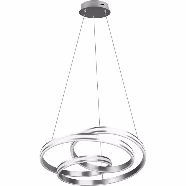 HLW LED Dimbare LED Hanglamp Trion Yarino 60W - Rond, Mat Nikkel, Aluminium HLW LED Dimbare LED Hanglamp Trion Yarino 60W - Rond, Mat Nikkel, Aluminium
