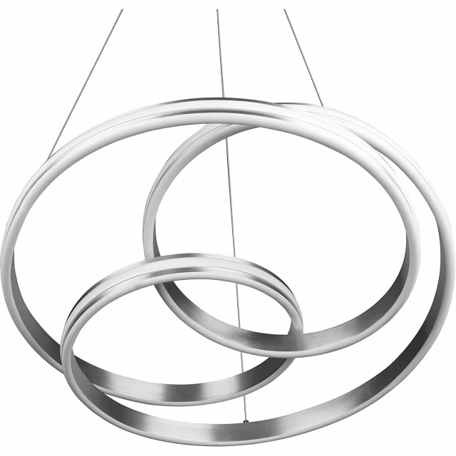 HLW LED Dimbare LED Hanglamp Trion Yarino 60W - Rond, Mat Nikkel, Aluminium HLW LED Dimbare LED Hanglamp Trion Yarino 60W - Rond, Mat Nikkel, Aluminium