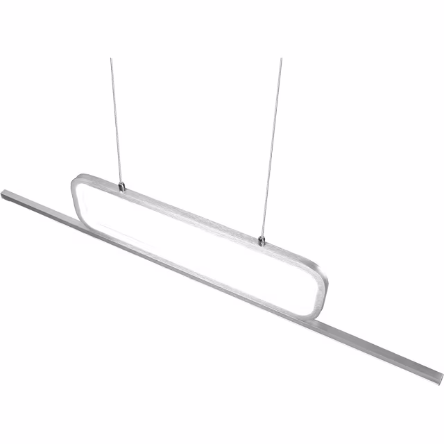 HLW LED Witte Dimbare LED Hanglamp 38W - Warm Wit 3000K - Trion Akina Aluminium HLW LED Witte Dimbare LED Hanglamp 38W - Warm Wit 3000K - Trion Akina Aluminium