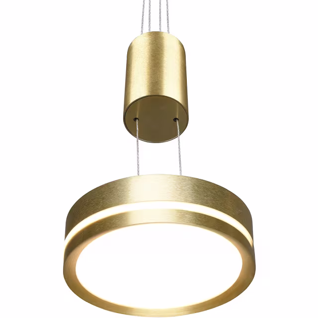 dimbare moderne hanglamp met witte en gouden accenten 7.2W warm wit LED verlichting