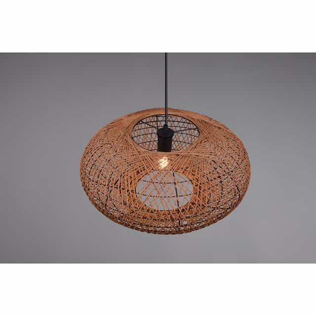 HLW LED Black LED Pendant Lamp Trion Hetra - Matte Black Aluminum, E27 LED Bulb HLW LED Black LED Pendant Lamp Trion Hetra - Matte Black Aluminum, E27 LED Bulb