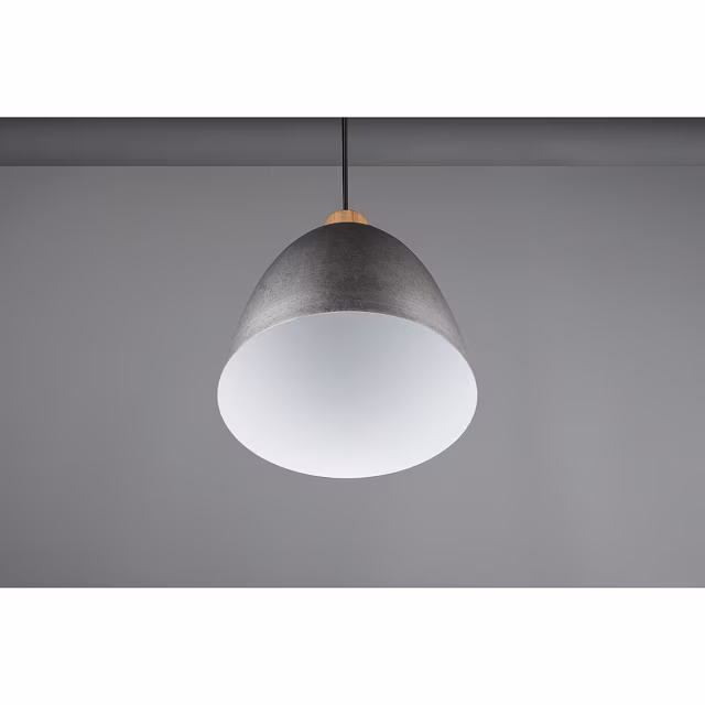 HLW LED LED Pendant Lamp Trion Jaguar - Round, Matte Nickel, Aluminum, 40W LED, E27 Fitting HLW LED LED Pendant Lamp Trion Jaguar - Round, Matte Nickel, Aluminum, 40W LED, E27 Fitting