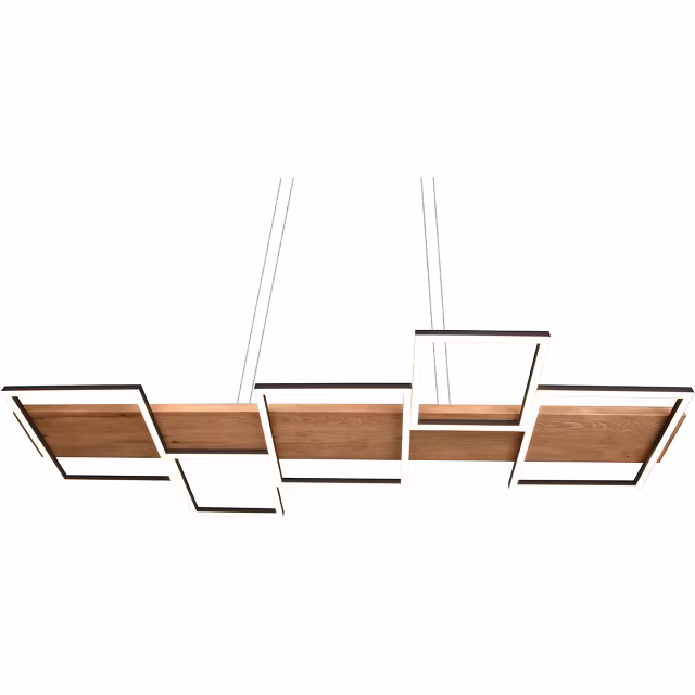 HLW LED LED Pendant Lamp 42W - Dimmable, Black & White - Warm White 3000K - Stylish Lighting HLW LED LED Pendant Lamp 42W - Dimmable, Black & White - Warm White 3000K - Stylish Lighting