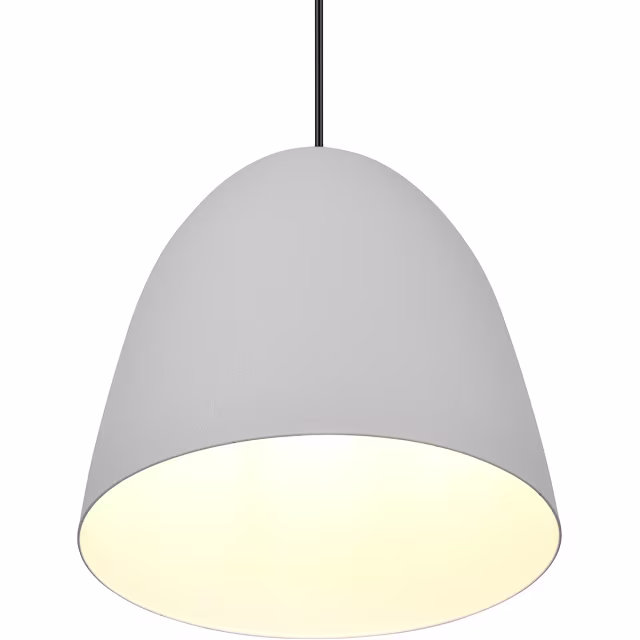 moderne matgrijze LED hanglamp met E27 fitting en 40W vermogen voor sfeervolle verlichting moderne matgrijze LED hanglamp met E27 fitting en 40W vermogen voor sfeervolle verlichting