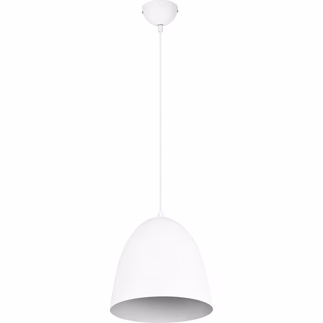 HLW LED Stijlvolle LED Hanglamp Trion Lopez - Witte LED Hanglamp met E27 Fitting, Mat Wit Aluminium HLW LED Stijlvolle LED Hanglamp Trion Lopez - Witte LED Hanglamp met E27 Fitting, Mat Wit Aluminium
