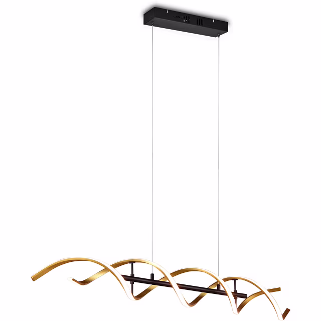 Dimbare Gouden LED Hanglamp 45W - Trion Sarina Verlichting per ruimte Dimbare Gouden LED Hanglamp 45W - Trion Sarina Verlichting per ruimte