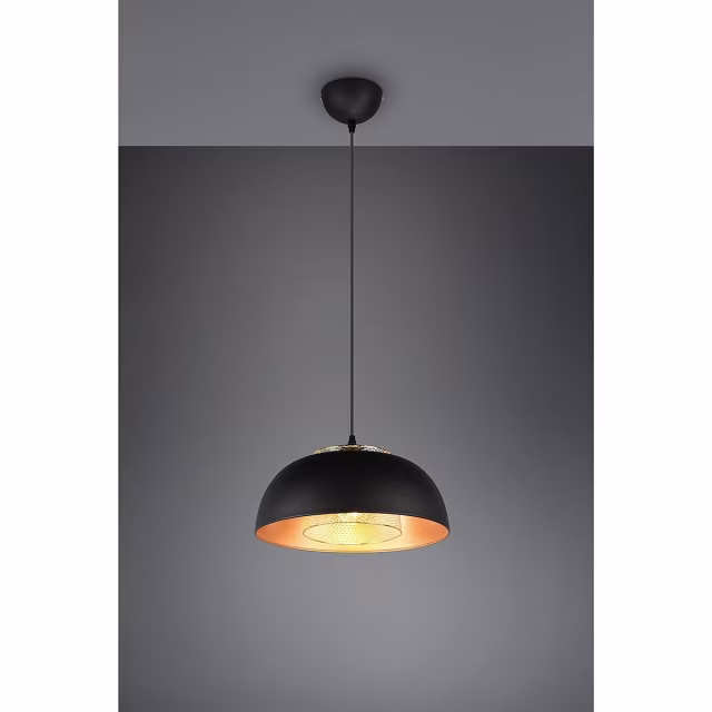 HLW LED Black LED Pendant Lamp Trion Palmo XL - Matte Black Aluminum, E27, 1-light HLW LED Black LED Pendant Lamp Trion Palmo XL - Matte Black Aluminum, E27, 1-light