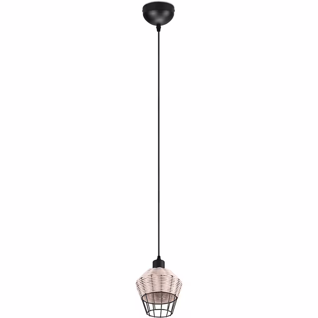 HLW LED LED Pendant Lamp Trion Bera - 1-light, E27 Fitting, Round Brown Aluminum HLW LED LED Pendant Lamp Trion Bera - 1-light, E27 Fitting, Round Brown Aluminum