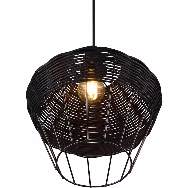 HLW LED LED Hanglamp Trion Bera XL - Zwarte LED Hanglamp met E27 fitting, verstelbaar en duurzaam HLW LED LED Hanglamp Trion Bera XL - Zwarte LED Hanglamp met E27 fitting, verstelbaar en duurzaam