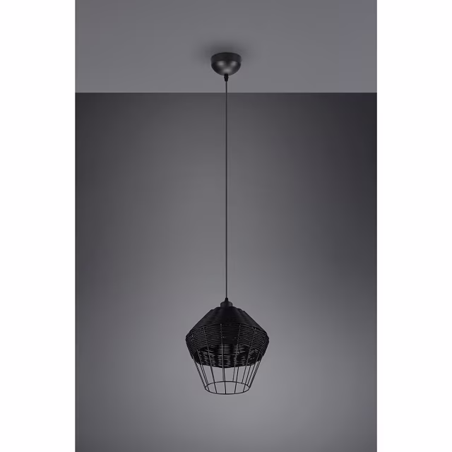 HLW LED LED Hanglamp Trion Bera XL - Zwarte LED Hanglamp met E27 fitting, verstelbaar en duurzaam HLW LED LED Hanglamp Trion Bera XL - Zwarte LED Hanglamp met E27 fitting, verstelbaar en duurzaam