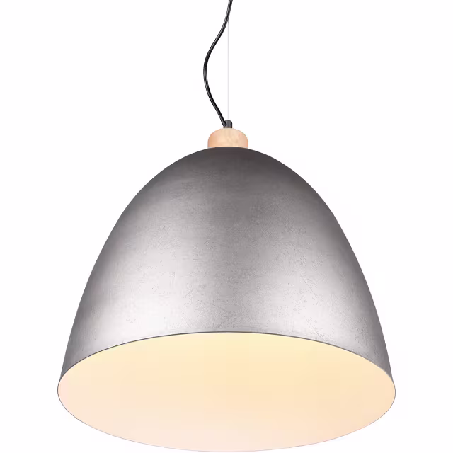ronde LED hanglamp in mat nikkel met moderne stijl en 60W vermogen, E27 fitting ronde LED hanglamp in mat nikkel met moderne stijl en 60W vermogen, E27 fitting