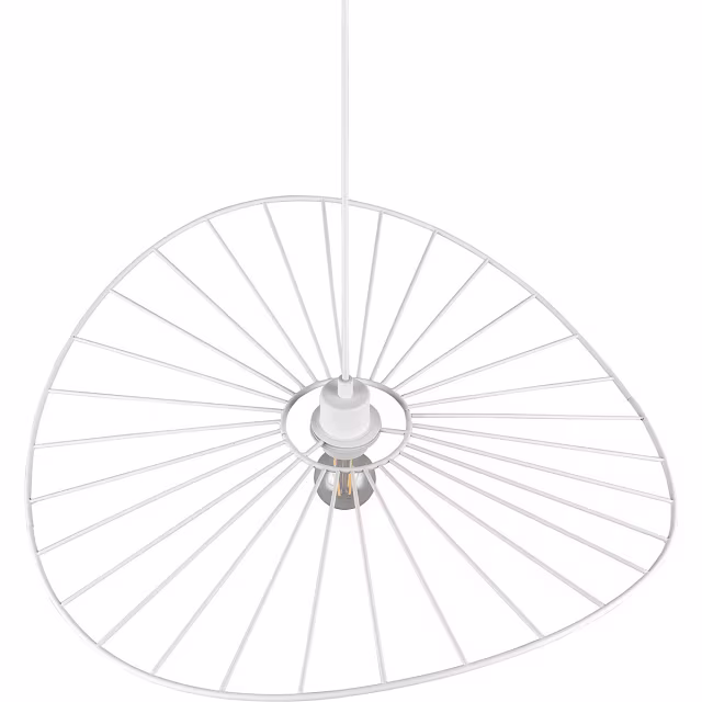 HLW LED Metal LED Pendant Lamp Trion Aupe - White LED Pendant Lamp with E27 Fitting, 1-light HLW LED Metal LED Pendant Lamp Trion Aupe - White LED Pendant Lamp with E27 Fitting, 1-light