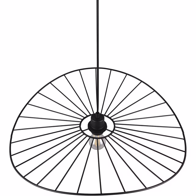 HLW LED Metal LED Pendant Lamp Trion Aupe - Matte Black, E27 Fitting, 1-light Round HLW LED Metal LED Pendant Lamp Trion Aupe - Matte Black, E27 Fitting, 1-light Round