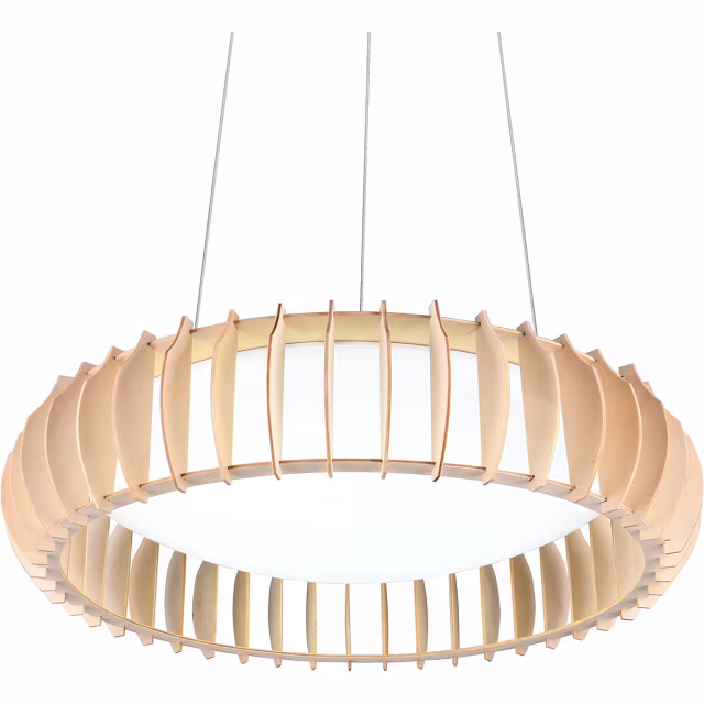 HLW LED Stijlvolle Witte Stoffen LED Hanglamp - Dimbaar 40W LED Lamp Trion Emont HLW LED Stijlvolle Witte Stoffen LED Hanglamp - Dimbaar 40W LED Lamp Trion Emont