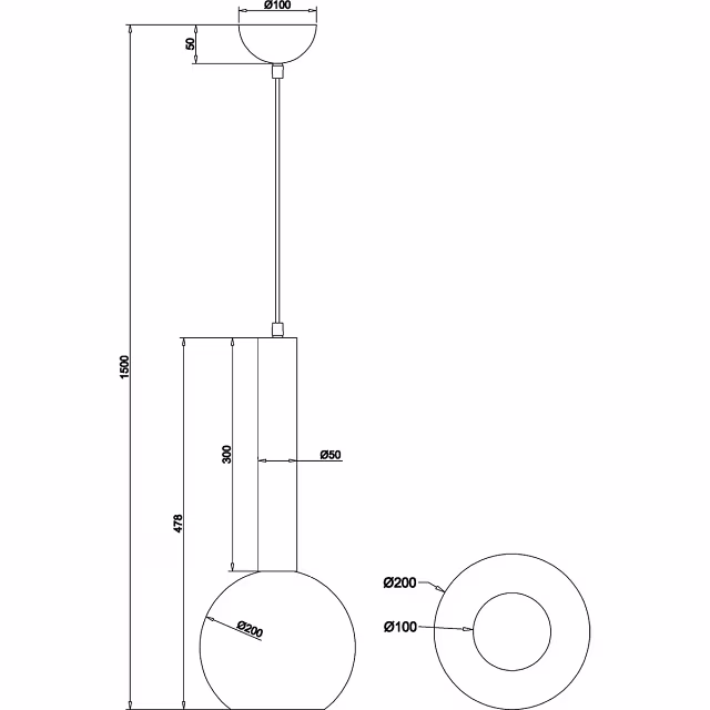 HLW LED Black Metal LED Pendant Lamp Trion Yton - Round, Matte Black, E27, Adjustable HLW LED Black Metal LED Pendant Lamp Trion Yton - Round, Matte Black, E27, Adjustable