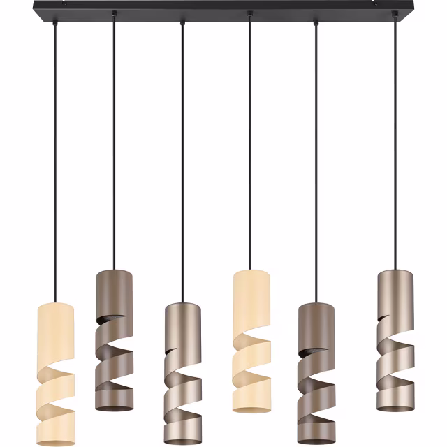 HLW LED Moderne Metalen LED Hanglamp Trion Meser - 6-lichts LED lamp met GU10 fitting HLW LED Moderne Metalen LED Hanglamp Trion Meser - 6-lichts LED lamp met GU10 fitting