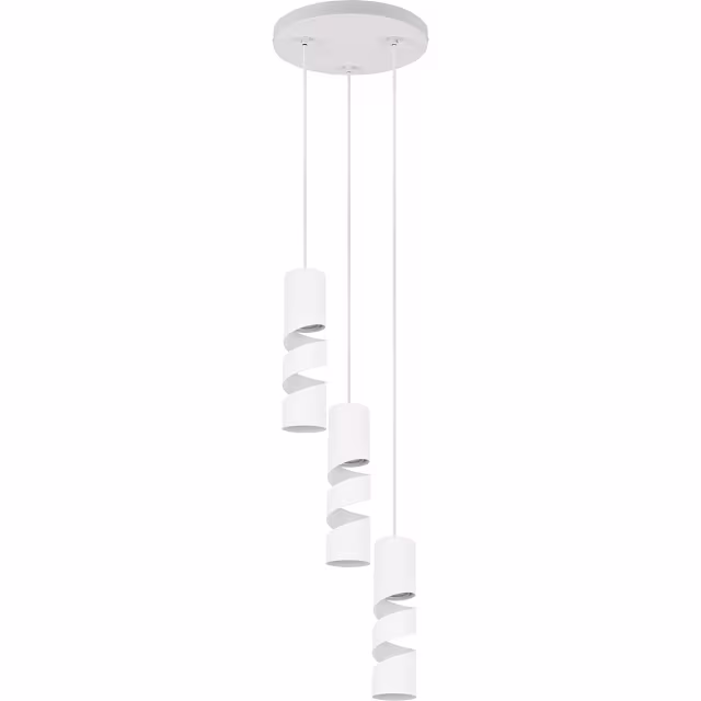 LED Hanglamp Trion Meser - Mat Wit, Metalen 3-lichts Design Verlichting per ruimte LED Hanglamp Trion Meser - Mat Wit, Metalen 3-lichts Design Verlichting per ruimte