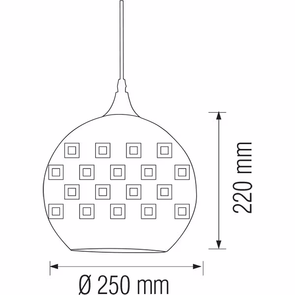 HLW LED LED Hanglamp met Glas - Quanta 3D Rond Koper - Verstelbaar E27 HLW LED LED Hanglamp met Glas - Quanta 3D Rond Koper - Verstelbaar E27