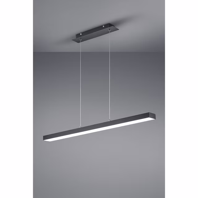 HLW LED 18W Dimbare LED Hanglamp Trion Agina - Mat Zwart, Aluminium, Aanpasbare Kleur HLW LED 18W Dimbare LED Hanglamp Trion Agina - Mat Zwart, Aluminium, Aanpasbare Kleur