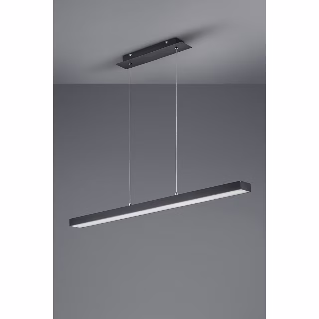HLW LED 18W Dimbare LED Hanglamp Trion Agina - Mat Zwart, Aluminium, Aanpasbare Kleur HLW LED 18W Dimbare LED Hanglamp Trion Agina - Mat Zwart, Aluminium, Aanpasbare Kleur