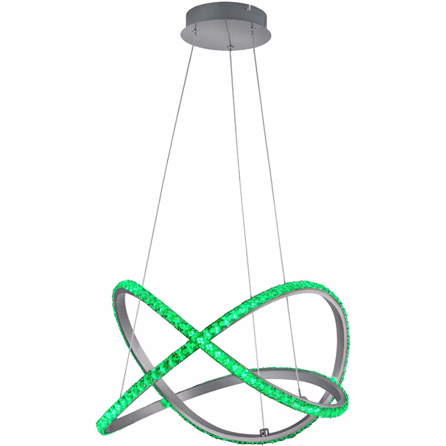 HLW LED Dimbare LED Hanglamp 26W - RGBW, Warm Wit, Mat Grijs Aluminium HLW LED Dimbare LED Hanglamp 26W - RGBW, Warm Wit, Mat Grijs Aluminium