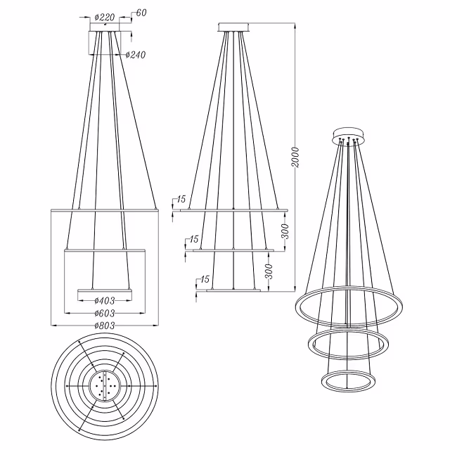 HLW LED LED Hanglamp Trion Duban 75W - Dimbaar, Warm Wit 3000K, Mat Antraciet HLW LED LED Hanglamp Trion Duban 75W - Dimbaar, Warm Wit 3000K, Mat Antraciet