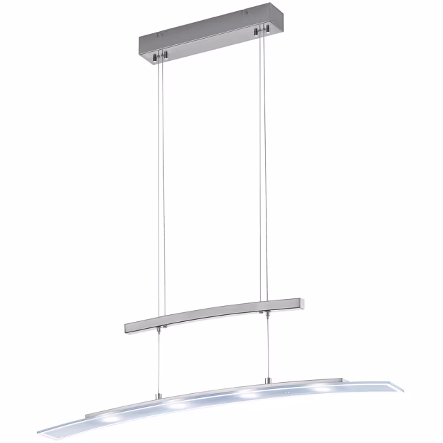 HLW LED Dimbare LED Hanglamp Trion Somas 16W - Mat Nikkel, Aanpasbare Kleur & Aluminium HLW LED Dimbare LED Hanglamp Trion Somas 16W - Mat Nikkel, Aanpasbare Kleur & Aluminium