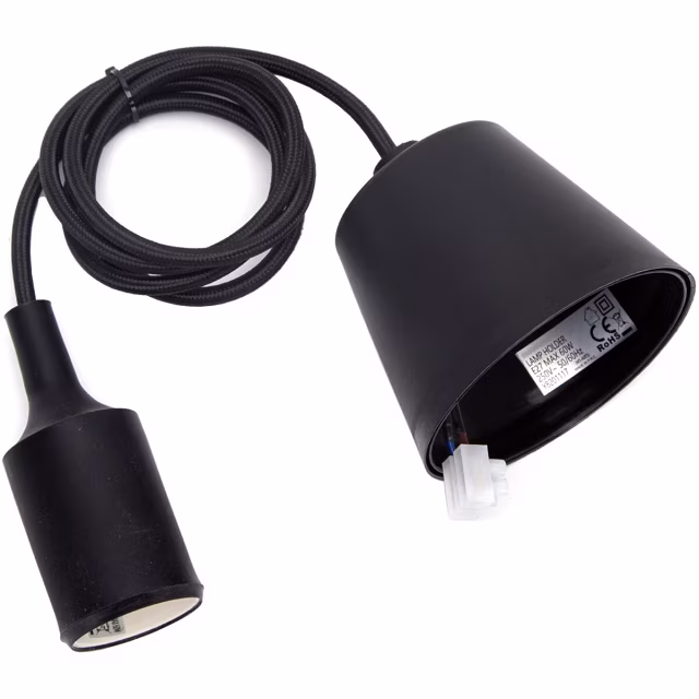 LED Hanglamp Aigi Yuka - Zwarte Stoffen LED Hanglamp Rond Verlichting per ruimte LED Hanglamp Aigi Yuka - Zwarte Stoffen LED Hanglamp Rond Verlichting per ruimte