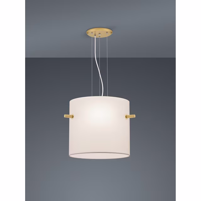moderne mat gouden LED hanglamp met 3 lichtpunten en E27 fitting, 60W vermogen moderne mat gouden LED hanglamp met 3 lichtpunten en E27 fitting, 60W vermogen