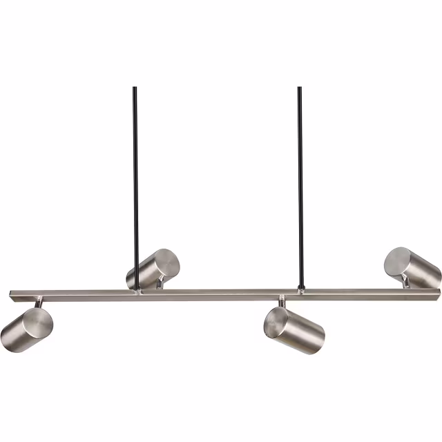 HLW LED LED Hanglamp Trion Milona - 4-lichts Rond Mat Nikkel Aluminium met GU10 Fitting HLW LED LED Hanglamp Trion Milona - 4-lichts Rond Mat Nikkel Aluminium met GU10 Fitting