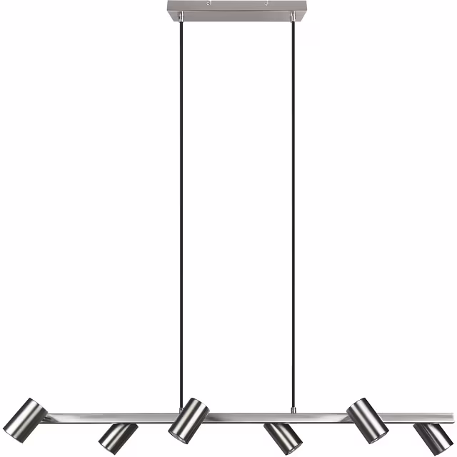 HLW LED LED Hanglamp Trion Milona – 6-lichts Rond Mat Nikkel met GU10 Fitting HLW LED LED Hanglamp Trion Milona – 6-lichts Rond Mat Nikkel met GU10 Fitting