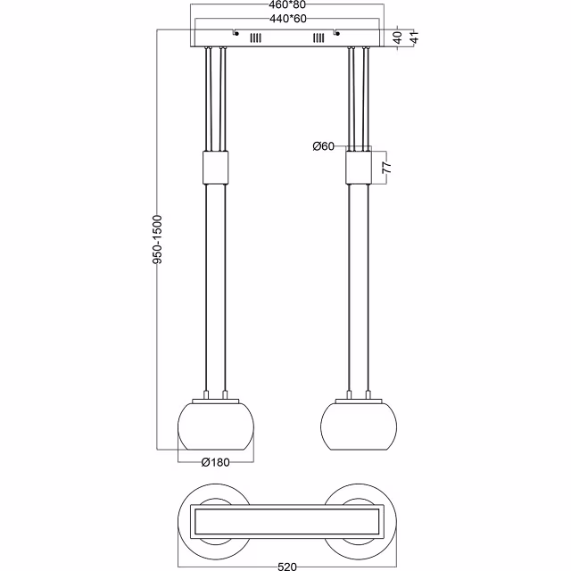 moderne dimbare LED hanglamp in nikkel kleur met 16W vermogen en warm wit licht moderne dimbare LED hanglamp in nikkel kleur met 16W vermogen en warm wit licht