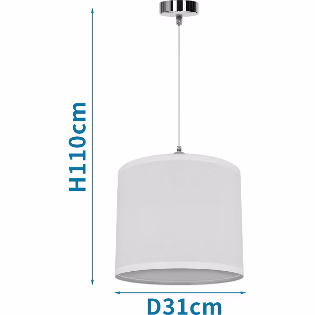 HLW LED Fabric LED Pendant Lamp Aigi Utra - Matte White Round LED Lamp with E27 Fitting HLW LED Fabric LED Pendant Lamp Aigi Utra - Matte White Round LED Lamp with E27 Fitting