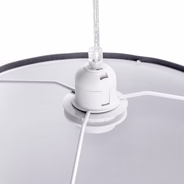 HLW LED Moderne Stoffen LED Hanglamp Grijs - Mat Grijs Kunststof, E27 Fitting HLW LED Moderne Stoffen LED Hanglamp Grijs - Mat Grijs Kunststof, E27 Fitting