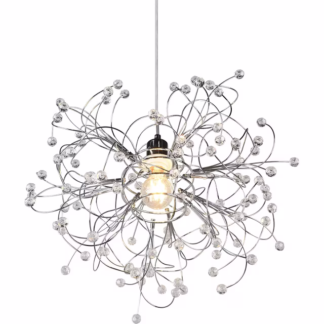 HLW LED LED Hanglamp Trion Guston - Mat Chroom, Aluminium, E27 Fitting, Verstelbaar HLW LED LED Hanglamp Trion Guston - Mat Chroom, Aluminium, E27 Fitting, Verstelbaar