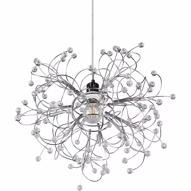 HLW LED LED Hanglamp Trion Guston - Mat Chroom, Aluminium, E27 Fitting, Verstelbaar HLW LED LED Hanglamp Trion Guston - Mat Chroom, Aluminium, E27 Fitting, Verstelbaar