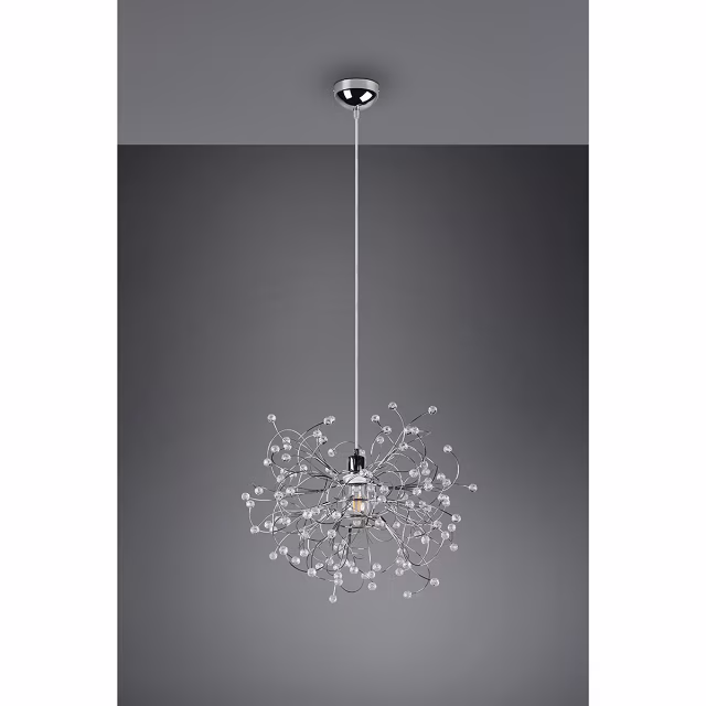 HLW LED LED Hanglamp Trion Guston - Mat Chroom, Aluminium, E27 Fitting, Verstelbaar HLW LED LED Hanglamp Trion Guston - Mat Chroom, Aluminium, E27 Fitting, Verstelbaar