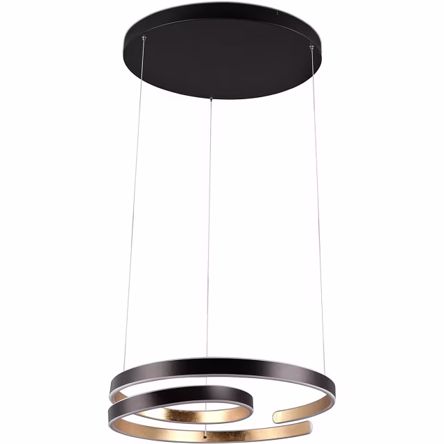 Dimbare LED Hanglamp 68W - Zwart, Wit & Goud - Warm Wit Verlichting per ruimte