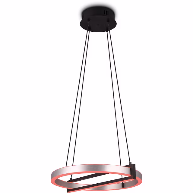 HLW LED Trion Tompie Dimbare LED Hanglamp 55W - Metalen Rond Design, Aanpasbare Kleur HLW LED Trion Tompie Dimbare LED Hanglamp 55W - Metalen Rond Design, Aanpasbare Kleur