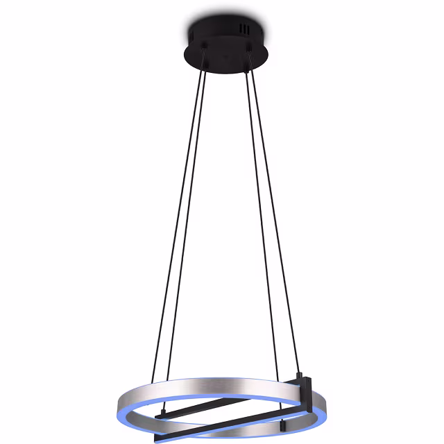 HLW LED Trion Tompie Dimbare LED Hanglamp 55W - Metalen Rond Design, Aanpasbare Kleur HLW LED Trion Tompie Dimbare LED Hanglamp 55W - Metalen Rond Design, Aanpasbare Kleur